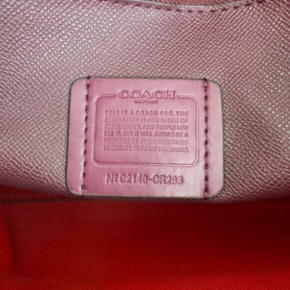 Coach Mollie Tote Bag 25 With Cherry Print - Picture 7 of 9